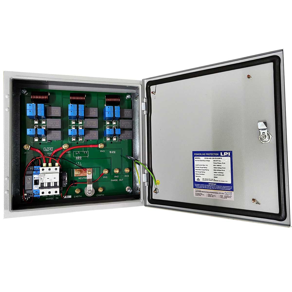 Tủ cắt lọc sét 3 pha 63A LPI