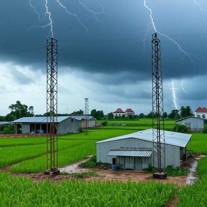 Cảnh báo: 5 Rủi Ro Chết Người Khi Trang Trại Không Có Hệ Thống Chống Sét