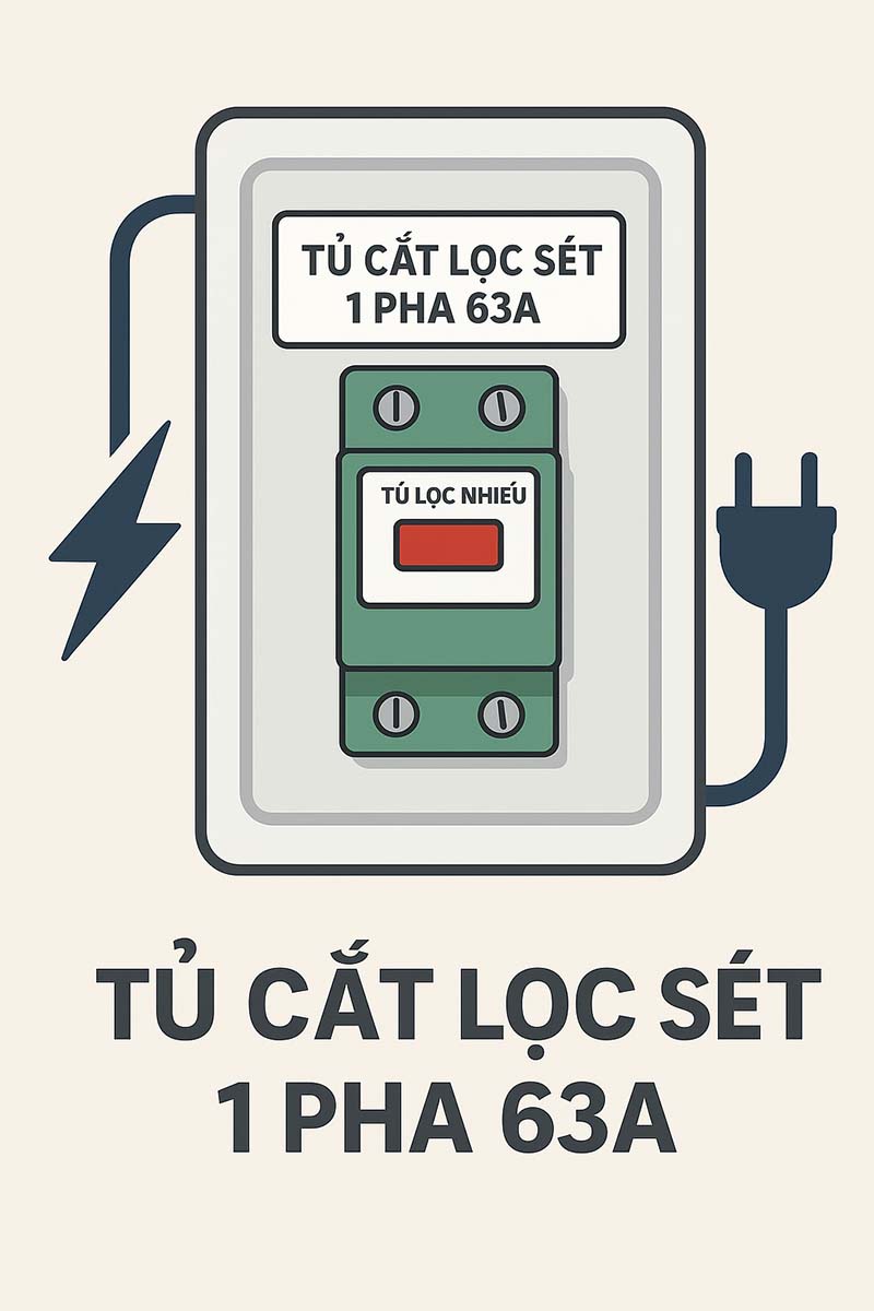 Câu Hỏi Về Tủ Cắt Lọc Sét 1 Pha 63A